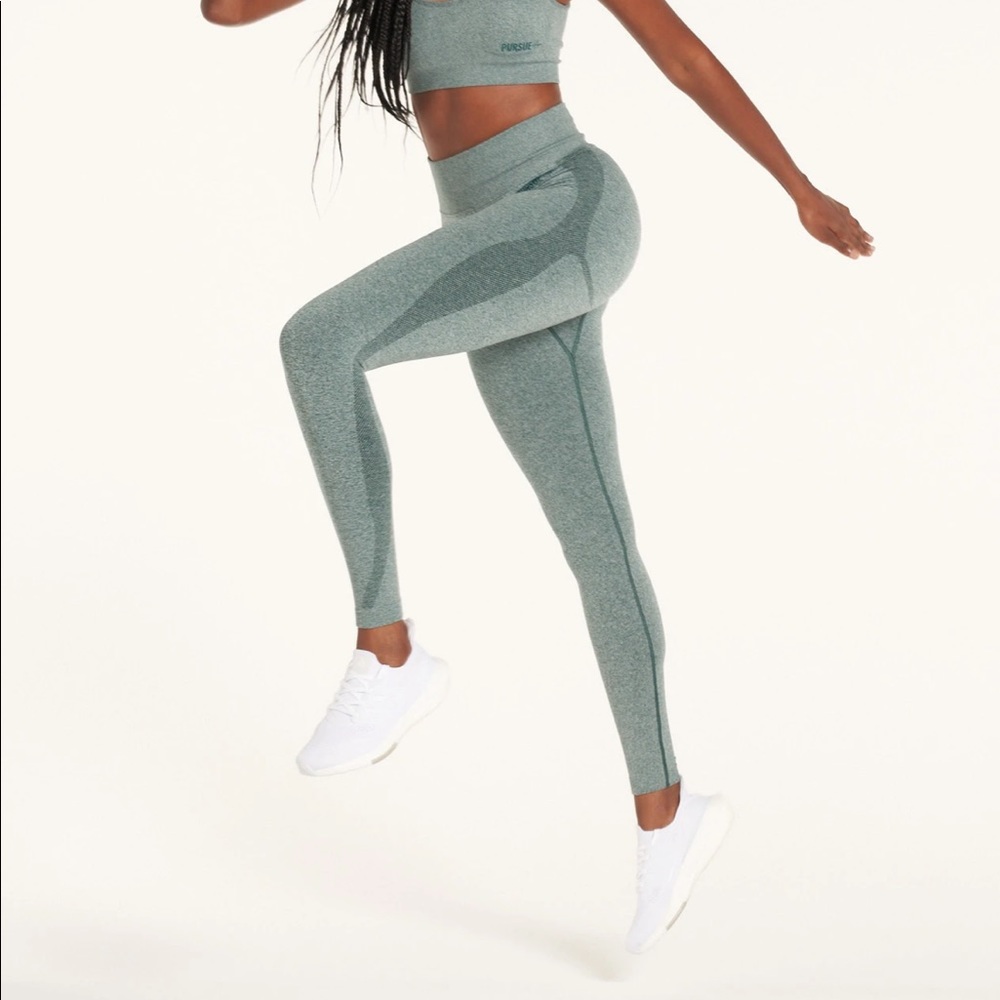 Pursue fitness x hopescope green marl leggings xs